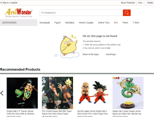 Tablet Screenshot of animewonder.com